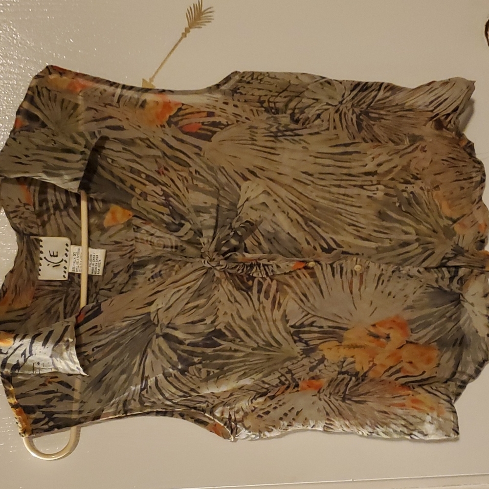 Sheer Sleeveless Blouse
